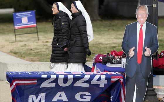 Nuns arrive to participate in the annual March for Life, walk from the Washington Monument to the Supreme Court on Jan. 24, 2025, in Washington. (AP Photo/Ben Curtis)
