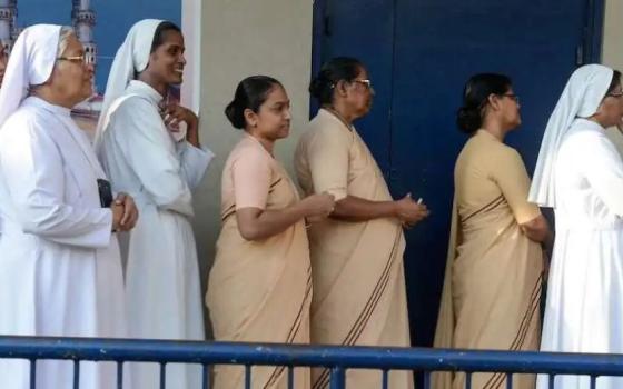 Nuns in a line