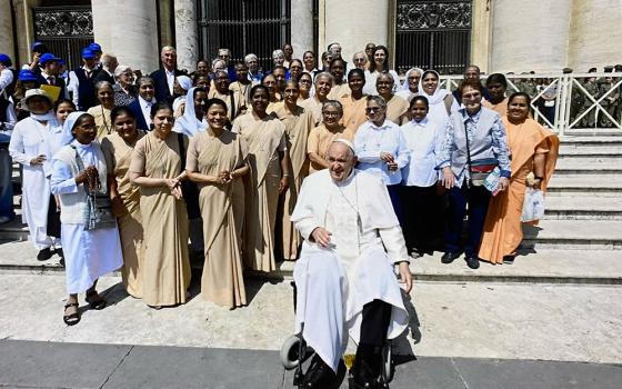 Sr. Elizabeth Niamat (second row, third from right) on May 31, 2024, in Rome. (Courtesy Elizabeth Niamat)