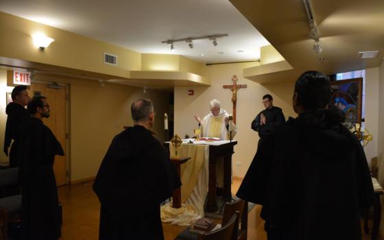 Friars at Mass