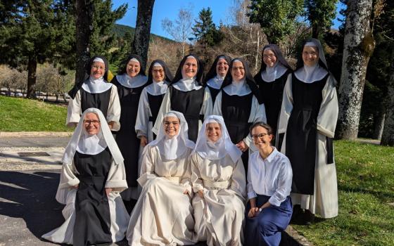 The community of Cistercian nuns of the Abbey of Notre-Dame des Neiges (Courtesy of Abbaye Notre-Dame des Neiges) 