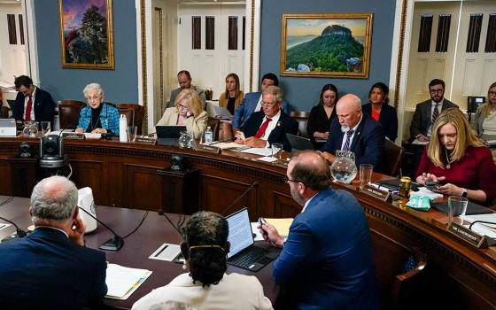 U.S. House Rules Committee meets after the Senate passed President Donald Trump's sweeping spending and tax bill, on Capitol Hill in Washington, July 1, 2025. After House Minority Leader Hakeem Jeffries, D-N.Y., set a new House floor speech record in remarks objecting to GOP-backing of One Big Beautiful Bill Act July 3, 2025, the House voted on the measure. (OSV News/Reuters/Elizabeth Frantz)