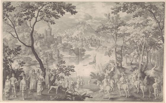 "Healing of Naaman" by Nicolaes de Bruyn (Wikimedia Commons/Rijksmuseum)