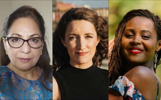 From left: Daisy Khan (Victoria Fleitz); Jean Guerrero (Stacy Keck); and Clemantine Wamariya (Julia Zave)