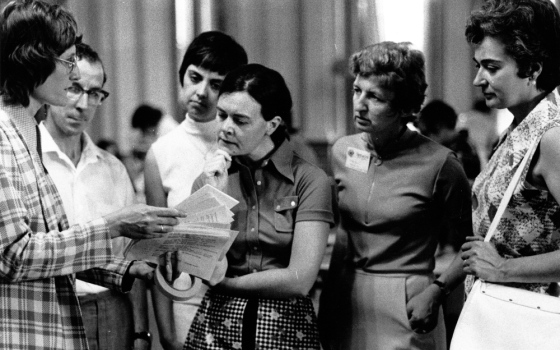 Delegates at a 1974 Network legislative seminar (Courtesy of Network Lobby for Catholic Social Justice)