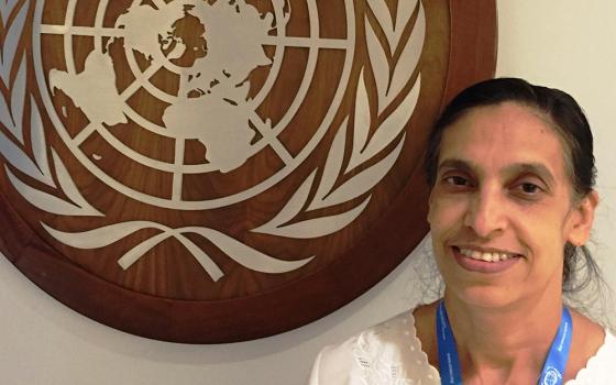 Sr. Celine Paramundayil at the United Nations (Courtesy of Sr. Celine Paramundayil)