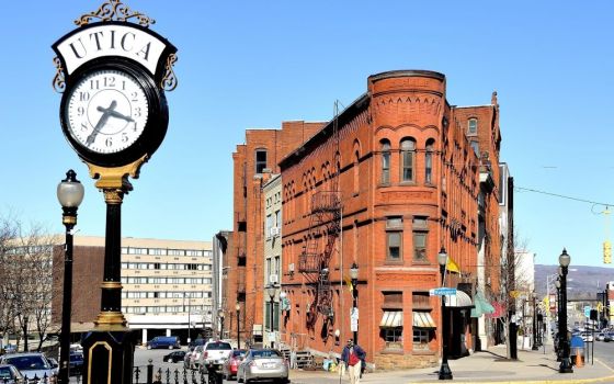  The Bosnian Islamic Association bought this former United Methodist church from the city of Utica to provide worship space for the growing Bosnian Muslim community. The first Bosnian refugees arrived in the Rust Belt city in 1993. 