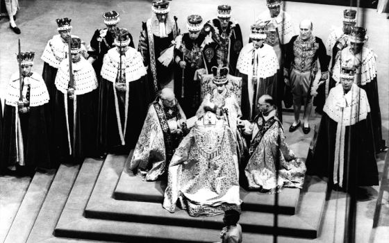 In this June 2, 1953, file photo, Britain's Queen Elizabeth II at her coronation (AP)