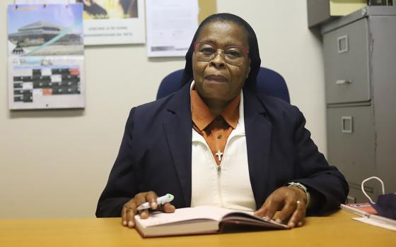 Sr. Anna Lereko, the provincial superior of the Sisters of St. Joseph of St.-Hyacinthe, in her office in Maseru, the capital of Lesotho. She runs a night school for herd boys to ensure every child has access to education in Lesotho. (GSR photo)