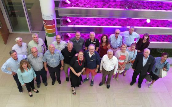 Participants in the Ignatian Legacy Fellows Program, seen here in Chicago, learn about the global network of the Society of Jesus while exploring the "second stage of life" guided by the spiritual exercises of St. Ignatius. (Lauren De Veau)