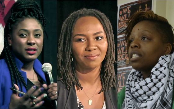 The Black Lives Matter founders, from left: Alicia Garza (Wikimedia Commons/Citizen University); Opal Tometi (Wikimedia Commons/The Laura Flanders Show); and Patrisse Cullors (Wikimedia Commons/Steve Eason)