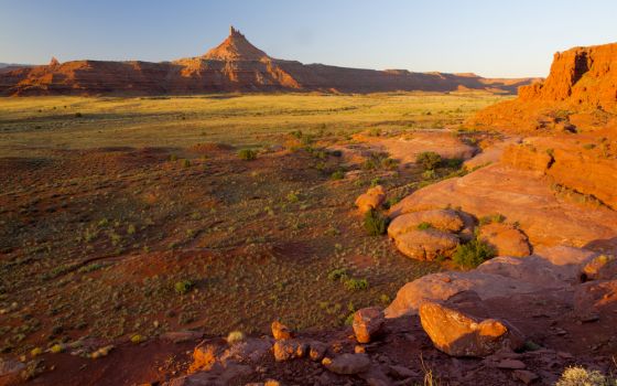 View of the Indian Creek area of Bears Ears National Monument. Some Native Americans living near the area fear designation as a federal protected area will jeopardize their ability to engage in traditional practices. (Bureau of Land Management)