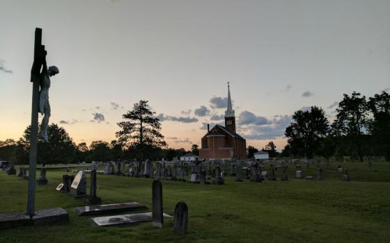 crucifix in cemetery