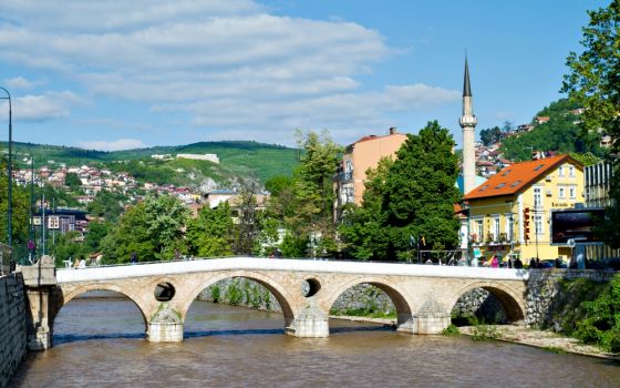 The Latin Bridge in Sarajevo, Bosnia-Herzegovina. Theologians from about 80 countries are to gather in Sarajevo July 26-29 for a conference called "A Critical Time for Bridge-Building: Catholic Theological Ethics Today." (Wikimedia Commons/Tumi-1983)