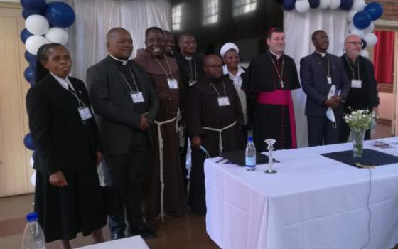 The delegation of presidents and representatives from the six conferences in the Southern African region during the May 14 launch of the Regional Conference of Major Superiors of Southern Africa in Harare, Zimbabwe (Courtesy of Nkhensani Shibambu)