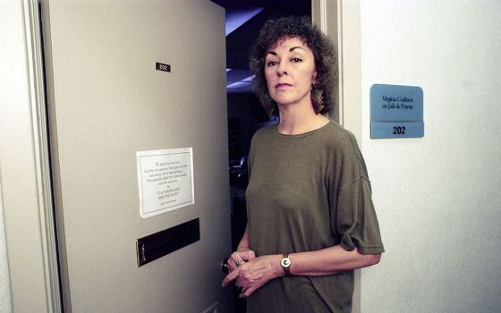 Marie Deans poses outside her office at the Virginia Coalition on Jails & Prisons in March 2017. (Wikimedia Commons/B. Pitler)