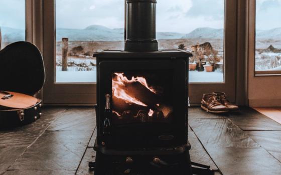 wood burning stove