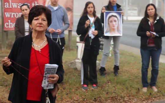 Yolanda Chapa, founder of McAllen Pregnancy Center, in "On the Divide." (Photo courtesy of "On the Divide")