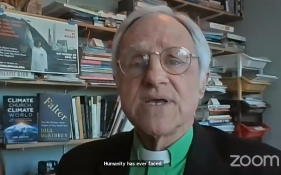 The Rev. Jim Antal speaks March 2 in a "State of Creation" online event hosted by the United Church of Christ. (EarthBeat screenshot/YouTube/United Church of Christ)