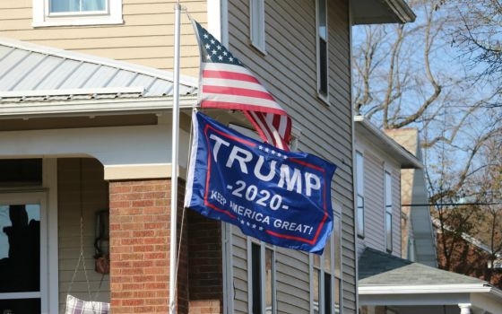 A Trump flag flies in Logan, Ohio. (Wikimedia Commons/Dan Keck)