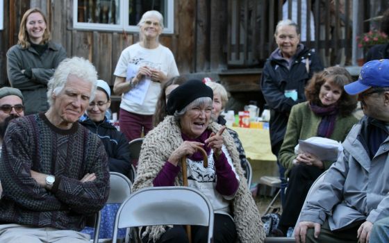 Brayton and Suzanne Belote Shanley at Agape Community's St. Francis Day event in October 2019 (David Legg)