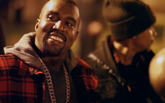 Kanye 'Ye' West in "jeen-yuhs: A Kanye Trilogy." (Courtesy of Netflix © 2022)