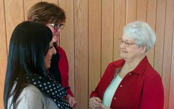 Franciscan Sr. Dorothy Heiderscheit, right, with staff at Southdown (Courtesy of Southdown)