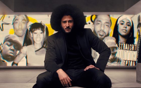 Colin Kaepernick in episode 101 of Netflix's "Colin in Black & White." (Courtesy of Netflix) 