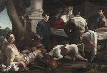 "Lazarus and the Rich Man," oil painting by Jacopo Bassano, circa 1550 (Cleveland Museum of Art)