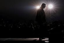 President Donald Trump is seen at a campaign rally in Reno, Nevada, Sept. 12. (CNS/Reuters/Jonathan Ernst)