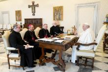 Pope Francis meets with USCCB leadership in April