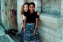 Julia Lieblich and Kendy Carmona in 2002 (Provided photo)