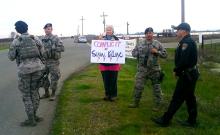 Beale Air Force Base protest