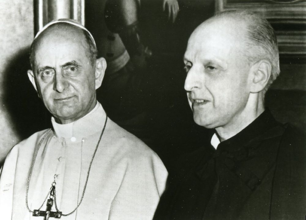Pope Paul VI and Fr. Pedro Arrupe 