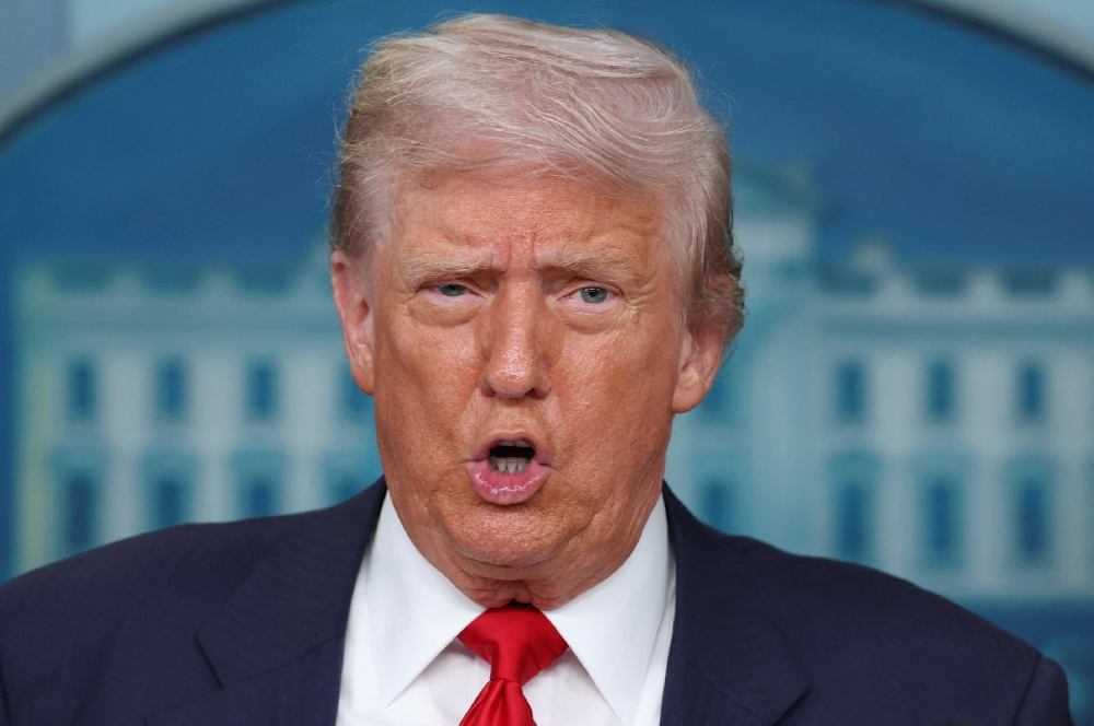 U.S. President Donald Trump speaks during a news conference in the Press Briefing Room at the White House in Washington Aug. 11, 2025, about deploying federal law enforcement agents in Washington to bolster the local police presence. Trump said that he will place the D.C. Metropolitan Police Department "under direct federal control," activate the National Guard, and "get rid of the slums" in what he called an effort to combat crime in the nation's capital. (OSV News/Jonathan Ernst, Reuters)