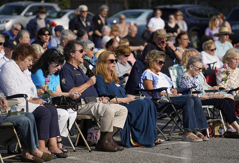Parishioners and members of other area parishes participate in a "Keep Our Priests" rosary rally at St. Mary Church in East Islip, New York, April 29, 2024. (OSV News/Gregory A. Shemitz)