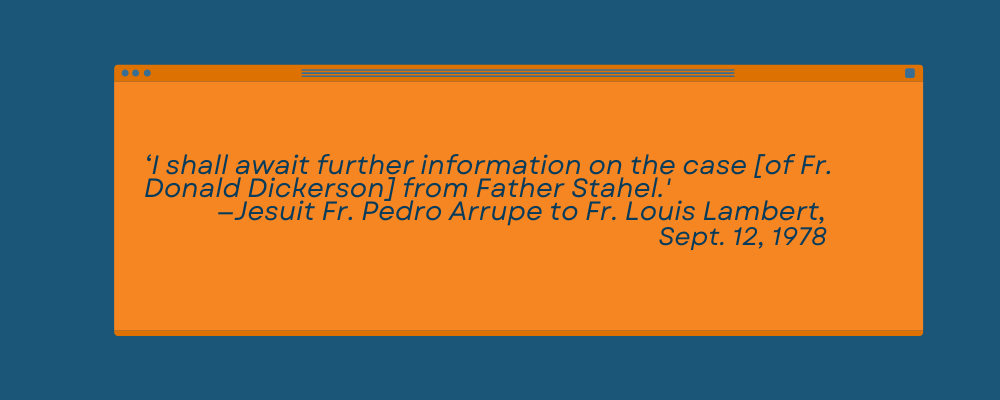 Arrupe letter to Lambert