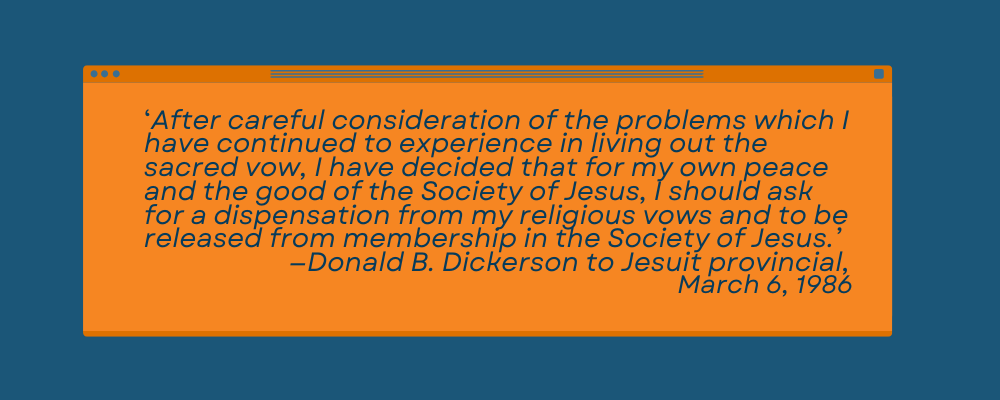 Dickerson resignation letter