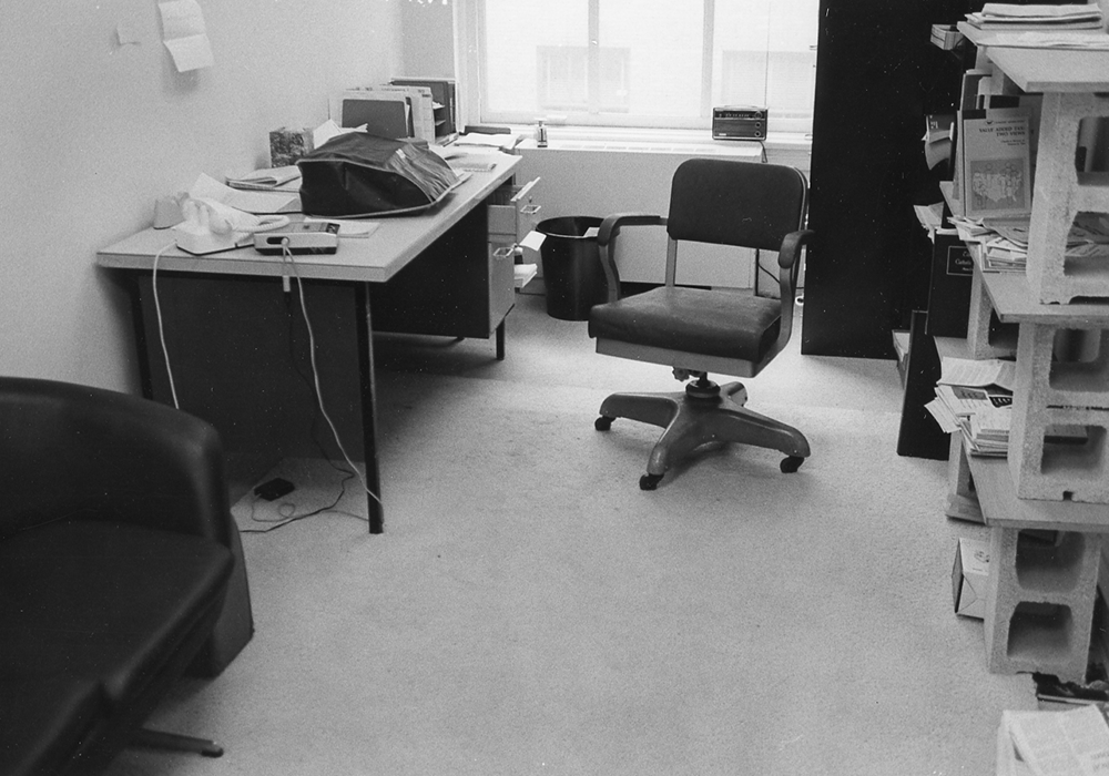 The Washington Bureau office for National Catholic Reporter is pictured in 1973. (NCR file photo)