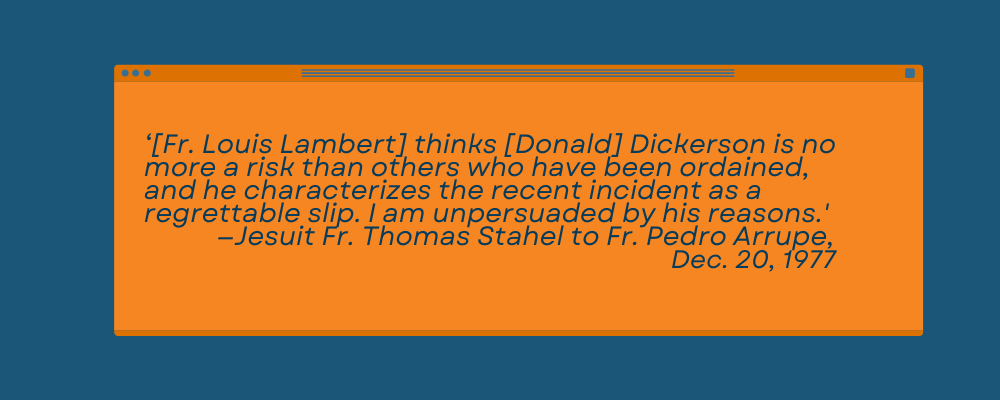 Stahel letter to Arrupe