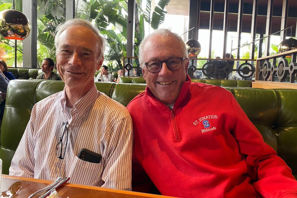 Thomas Reese, left, and Edward Reese in San Francisco in 2021 (RNS/Madalyn Fitzpatrick)