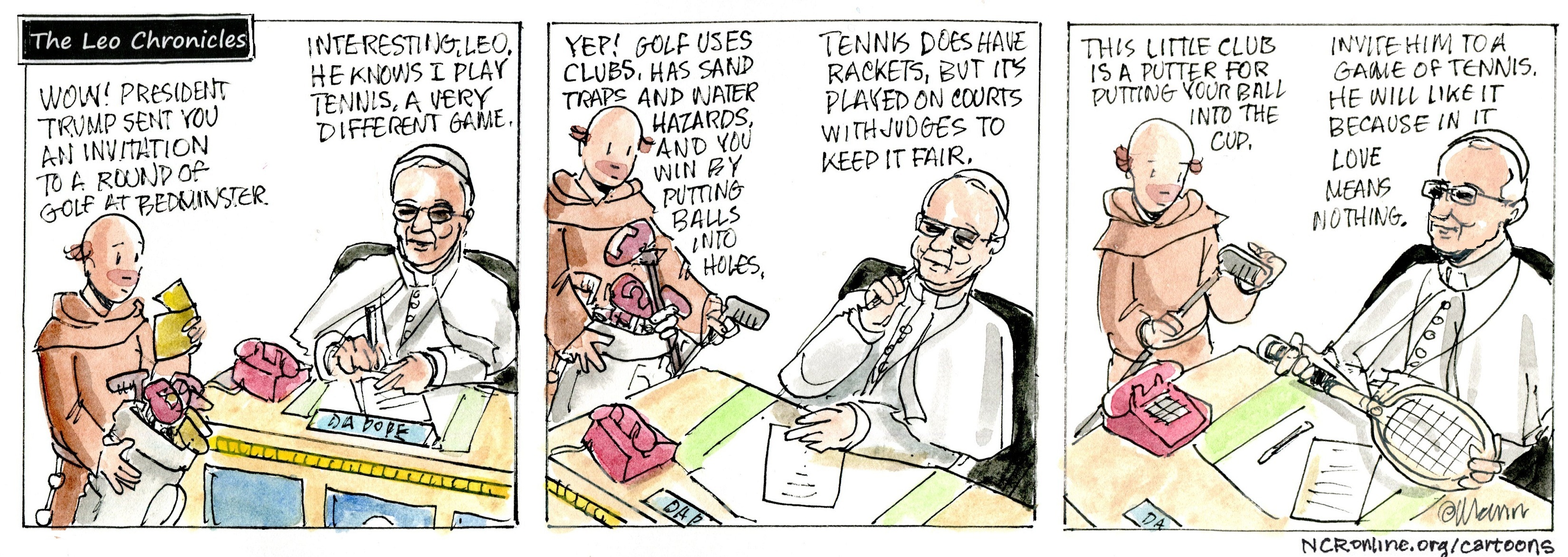 The Leo Chronicles: The president invites Leo to a round of golf.