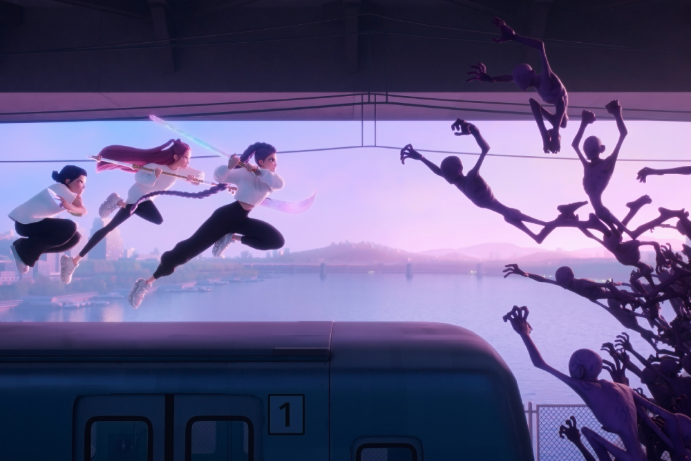 The popular Netflix film "KPop Demon Hunters" centers young women navigating a social spirituality, with themes of shame, vulnerability and acceptance. (Netflix)