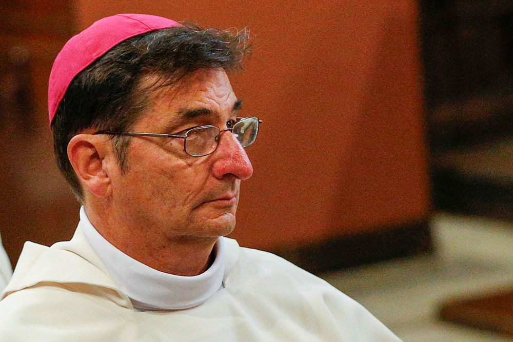 Bishop Joseph Tyson of the Diocese of Yakima, Wash., is seen in a 2020 file photo. (CNS/Paul Haring)