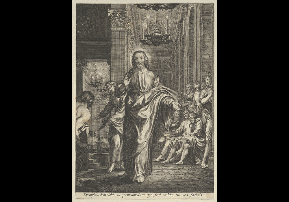 "Christ and his Disciples," a 17th-century print by Grégoire Huret (Metropolitan Museum of Art)