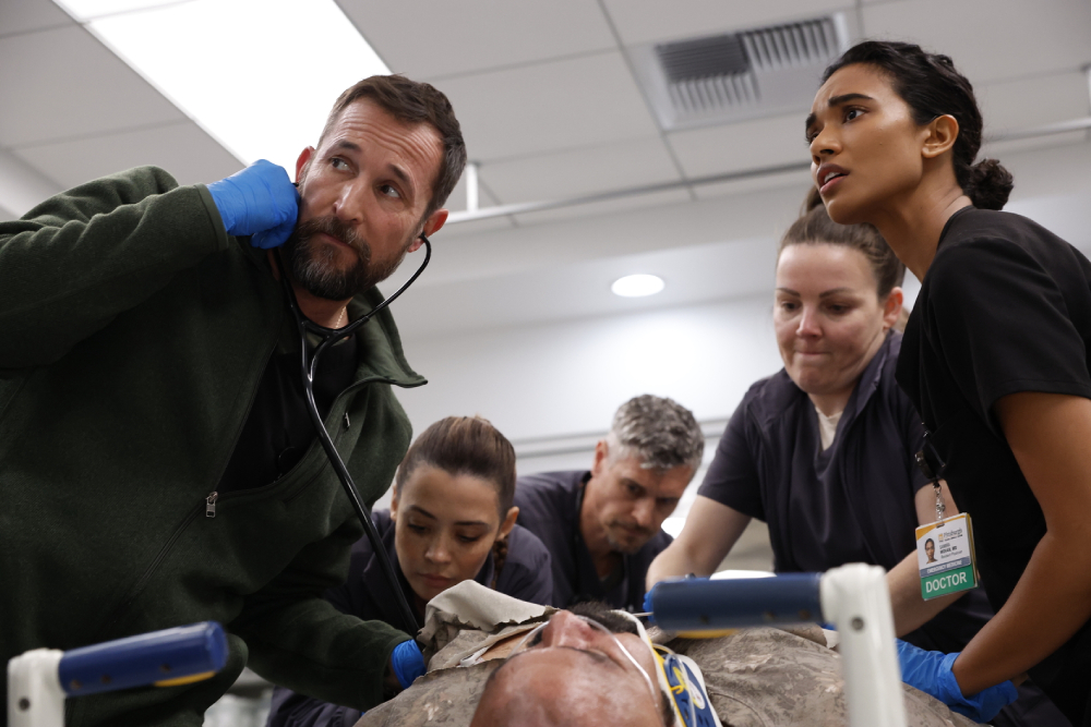 Each episode of "The Pitt" follows one single hour of the same day, as the staff at the emergency room of Pittsburgh Trauma Medical Center deal with bureaucratic, medical and personal issues. (Warrick Page/HBO Max)