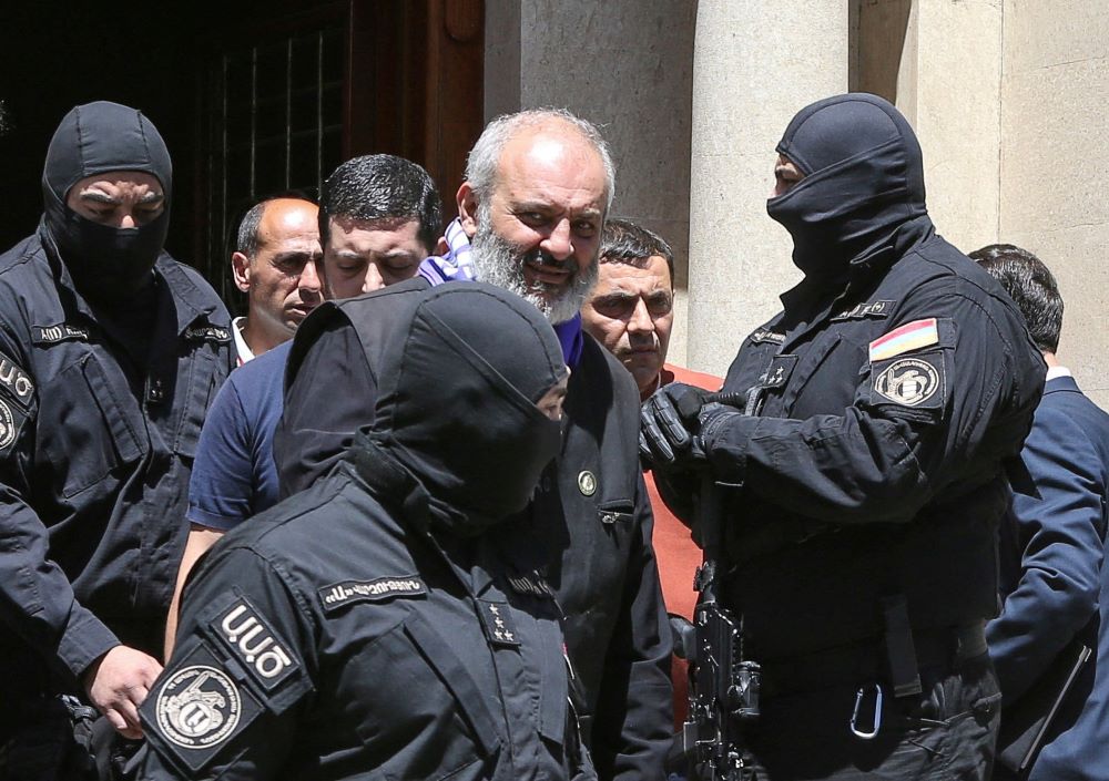Armenia's National Security officers arrest Archbishop Bagrat Galstanyan.