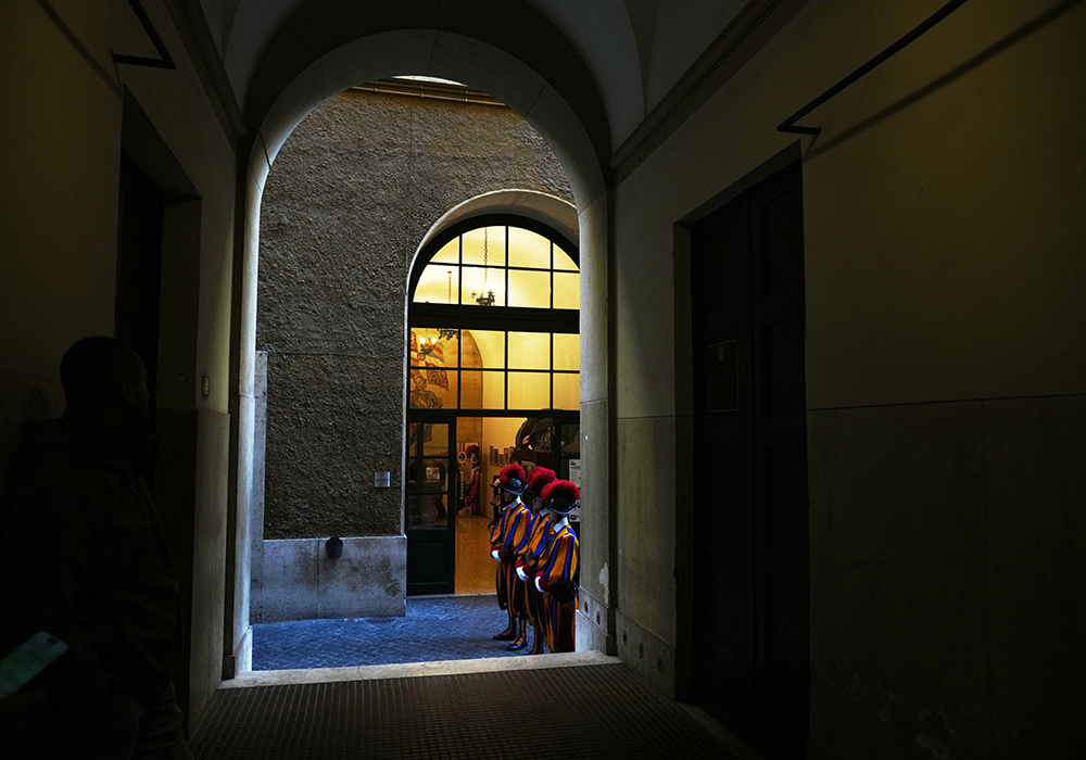 A view of the Swiss Guard Barracks at the Vatican, Oct. 2, 2025. (AP photo/Alessandra Tarantino)