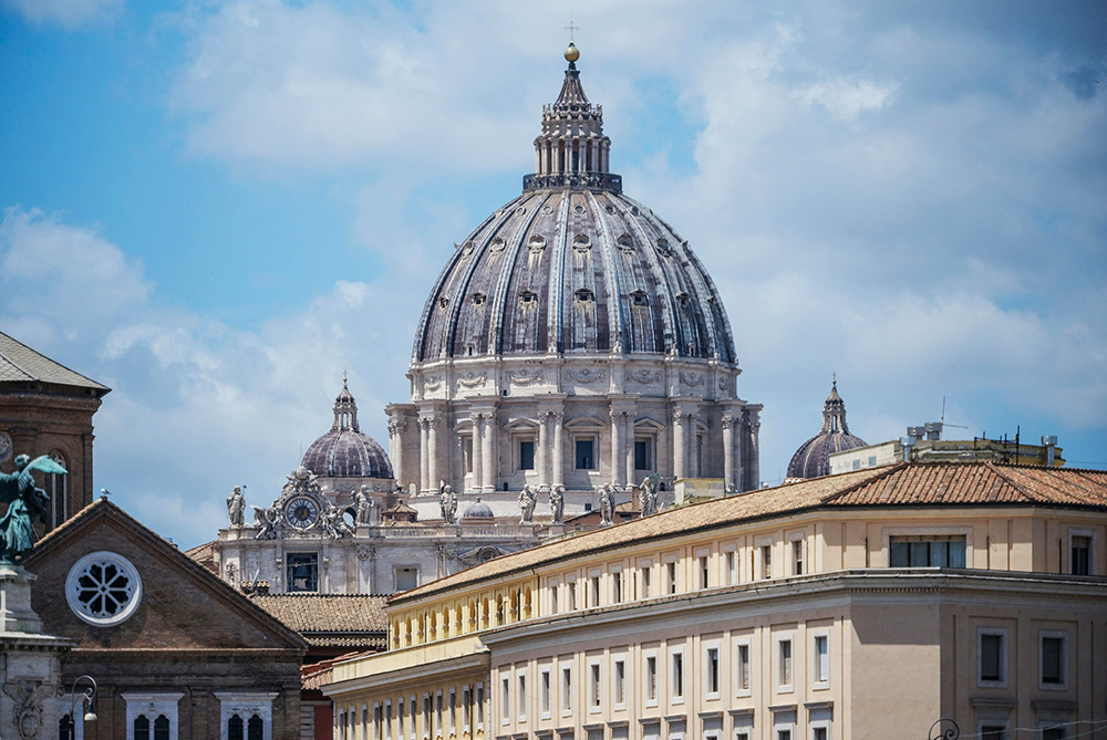 A view of the dome of St. Peter's Basilica at the Vatican (Unsplash/Dimitrii E.)