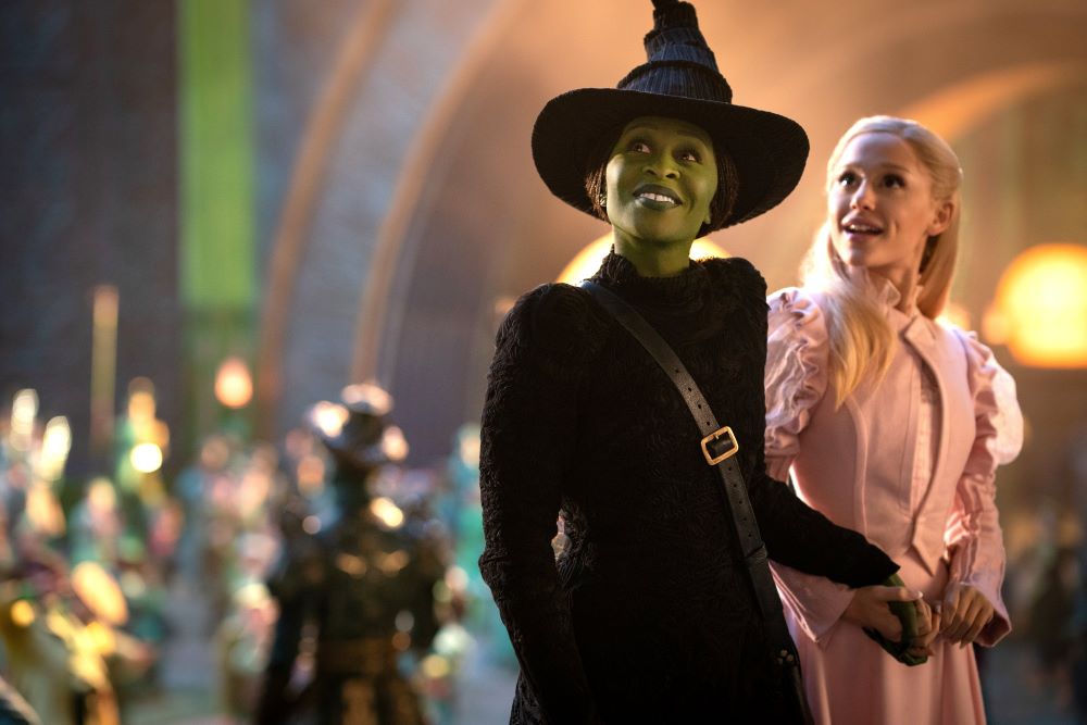 Cynthia Erivo (left) and Ariana Grande, who starred in the movie "Wicked," are nominated for a Grammy for Best Pop Duo/Group Performance for their duet "Defying Gravity."